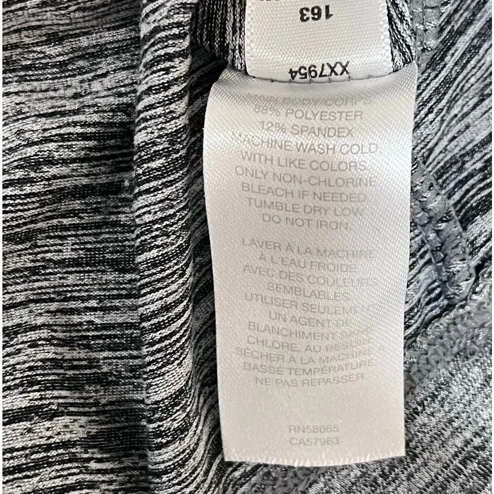 Zella Active Cropped Long Sleeve Top Heather Gray XS - Picture 7 of 9
